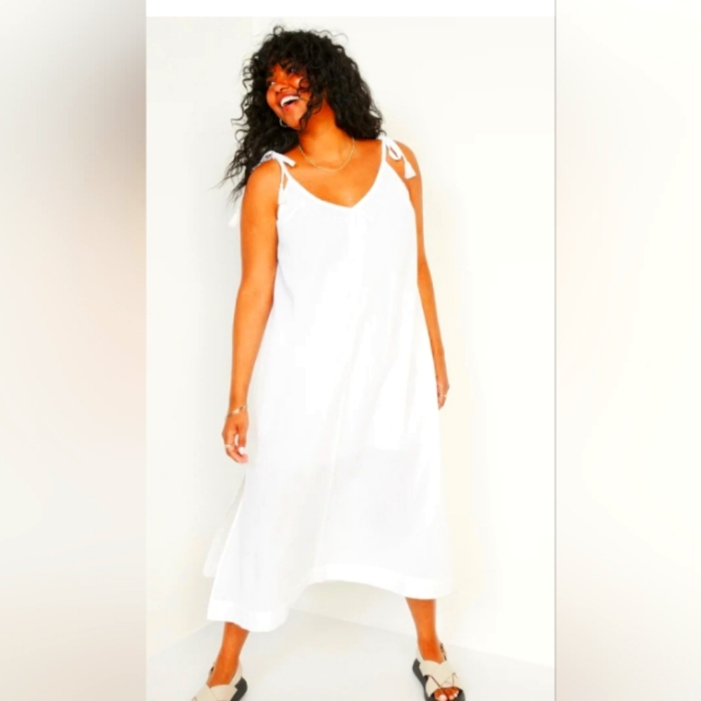 TIE SLEEVE MAXI DRESS SIZE L